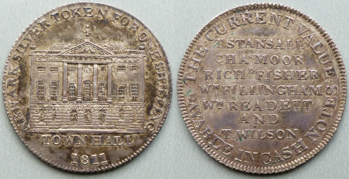 Newark, 1811 shilling token